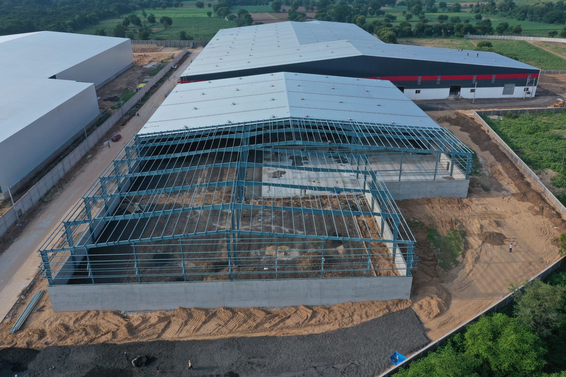 Industrial project roof structure